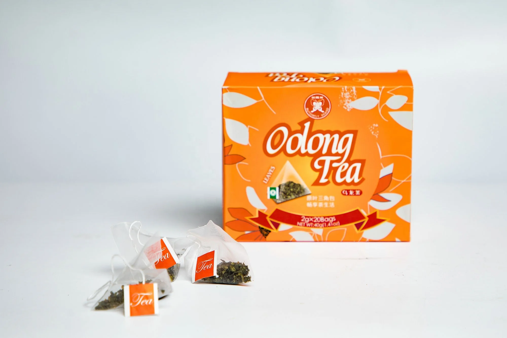 FC28 wholesale factory price negotiable slimming cha triangle Pyramid Oolong teabag 40g FL056 Chinese Oolong Tea bag
