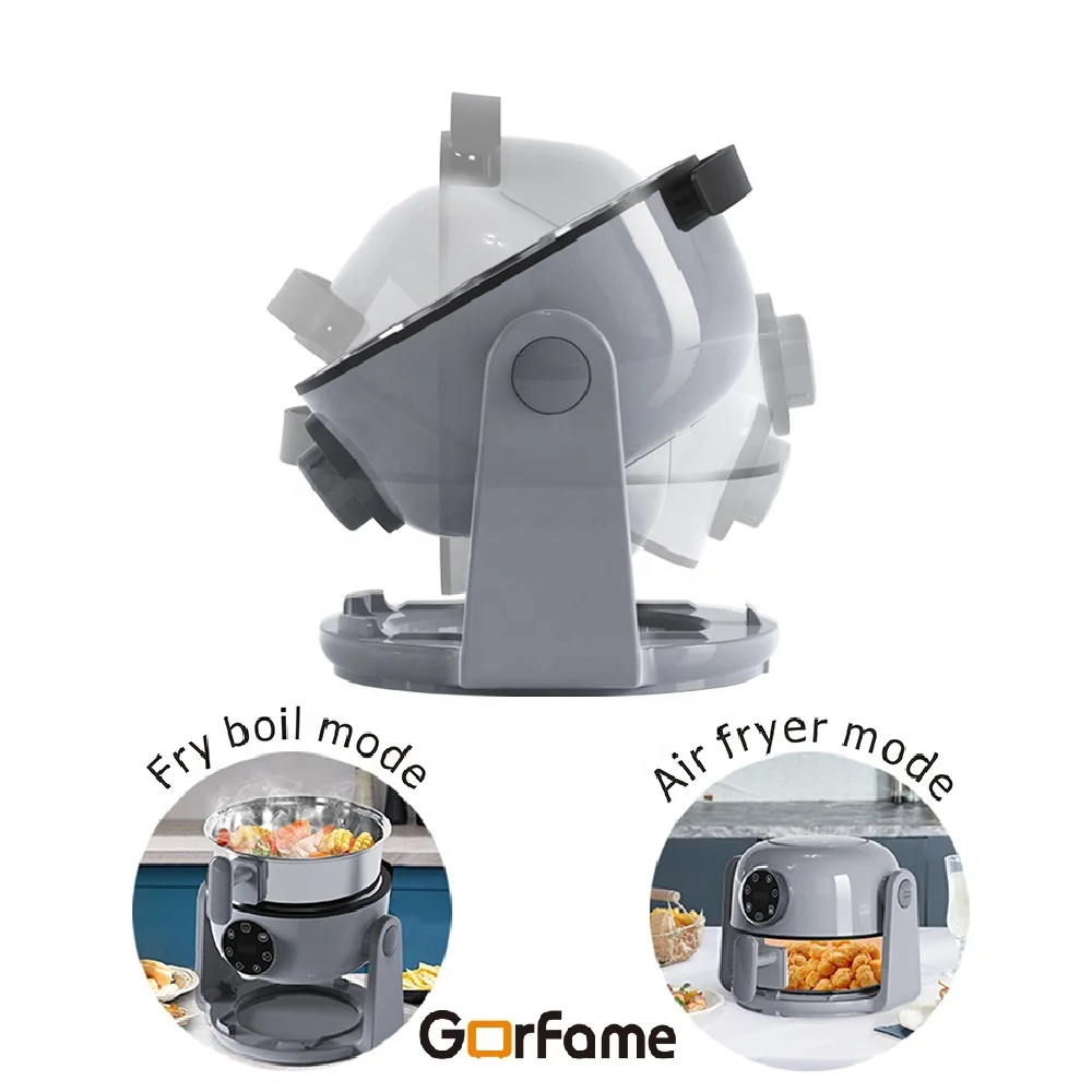 2 Liter Easy Cooking Household Crisply Food Smokeless Air fryer Heater Cooker Hot pot Pan Fry Flip Air fryer