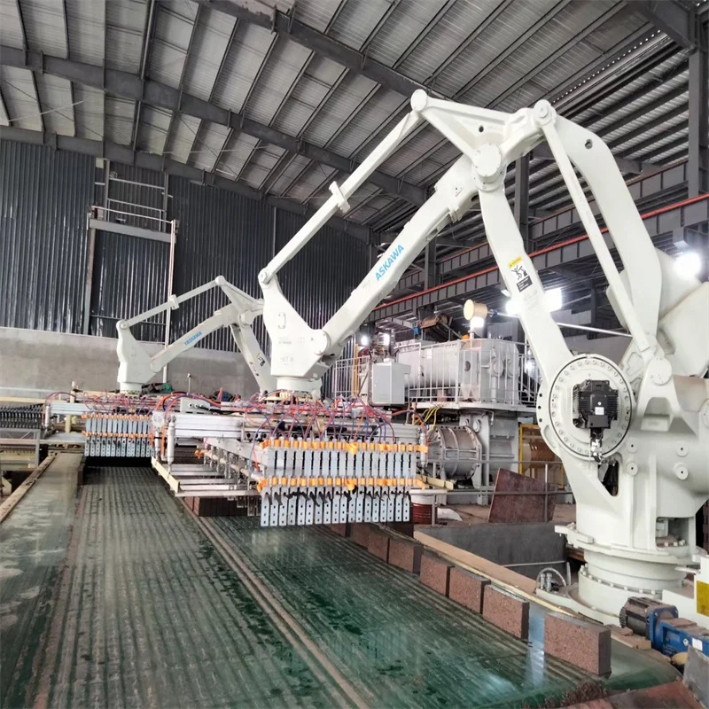 New Condition Clay Brick Block Stacker Palletizer Equipment Stone Robot with Clamping Arm