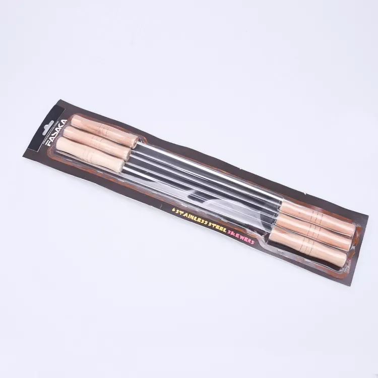 Wholesale Customized easily cleaned bbq skewers disposable flat bbq skewers skewers sticks for grill