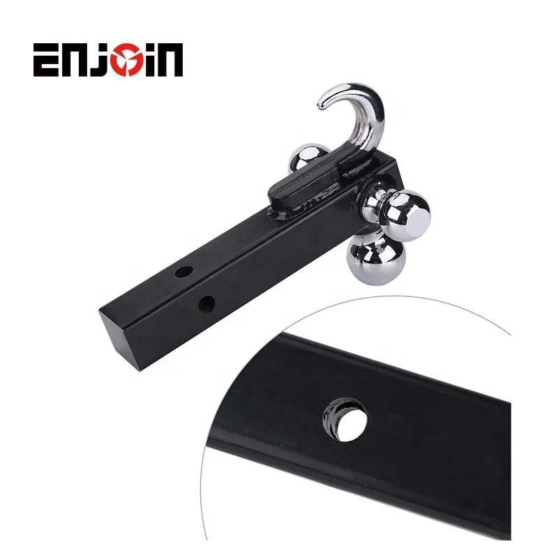 Professional Factory trailer parts Triple swivel Three ball mount with tow hook