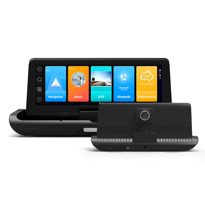 Hot Sales 8 Inch 4G FHD 1080P Dash Cam Navigation ADAS Car Video Recorder Dual Lens Car Dashboard Camera GPS