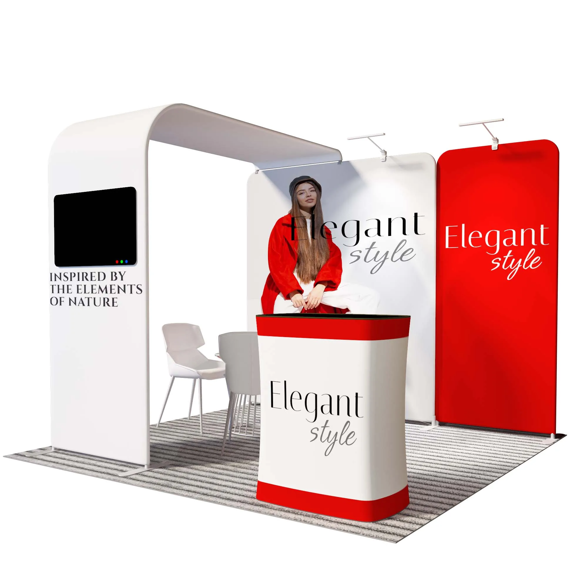10x10 Custom Printed Portable Exhibition stand Display booth backdrop exhibition light box trade show booth