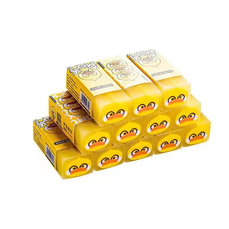 
Manufacturer direct eraser cartoon mini yellow duck eraser writing eraser 