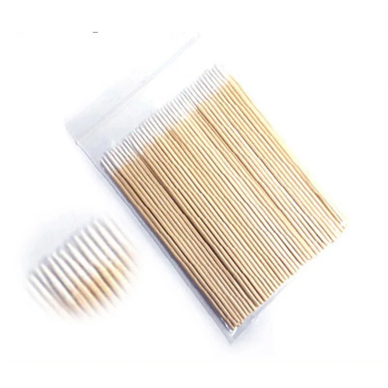 
Wooden Stick Fine Tip Cotton Buds Tattoo Applicator 