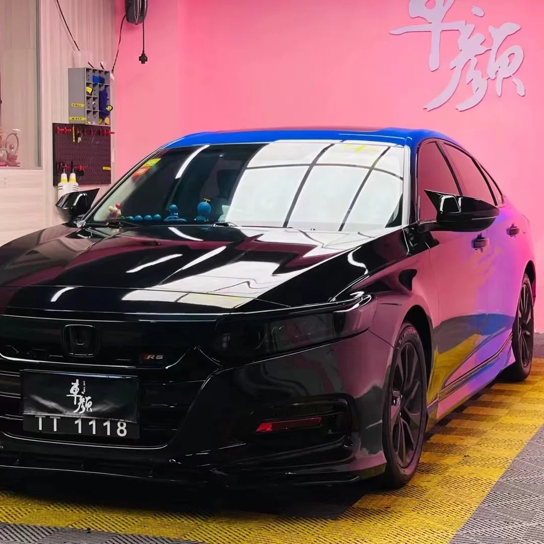 Hot selling car custom vinyl black blue pink custom gloss color changing film Car color changing dragon painting protective film
