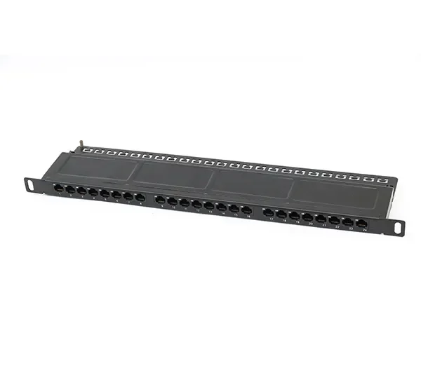 Новый продукт 0.5U Cat 5E 24 порта коммутационная панель Keystone Utp Rj45 48 портов со