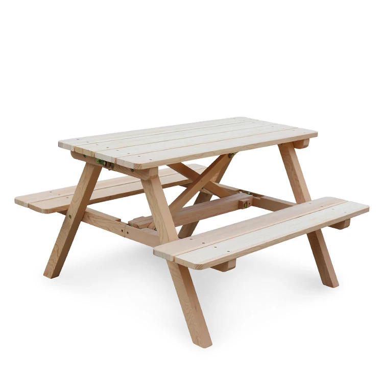 New Arrivals Garden  Camping  Folding Picnic Bench  Wooden Kids Foldable Picnic table
