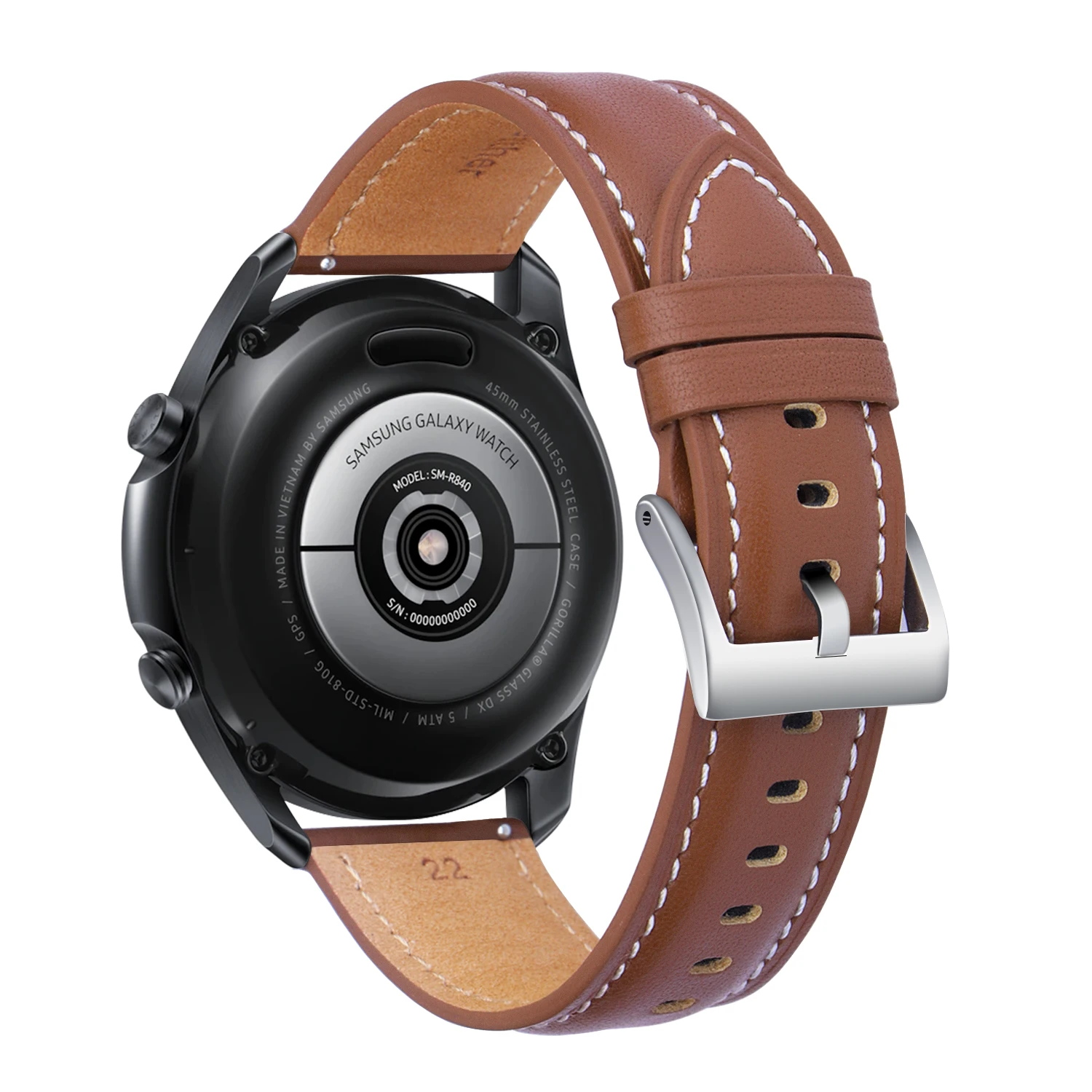 Dropshipping 20mm Leather Strap for Samsung Galaxy Watch 3 41 45mm Active 2 Gear S3 22mm Bracelet Watch GT2 46 Replacement Band