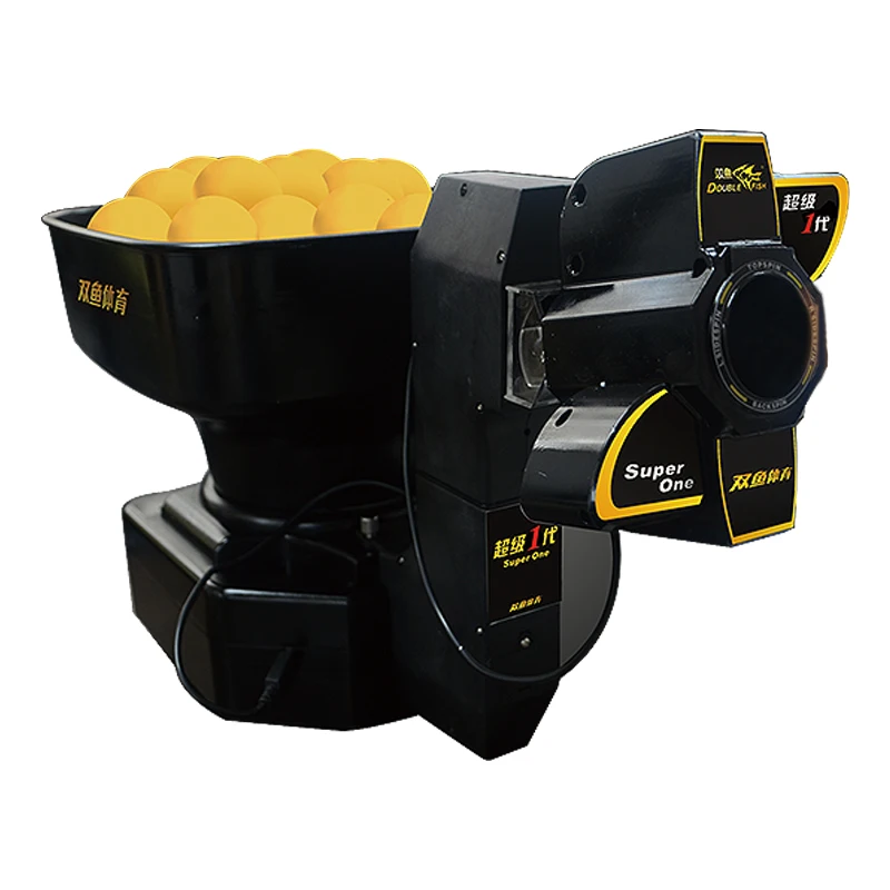 Double fish Super One Training Ball Machine Professional Table Tennis Robot Ping Pong Machine Portable Economical