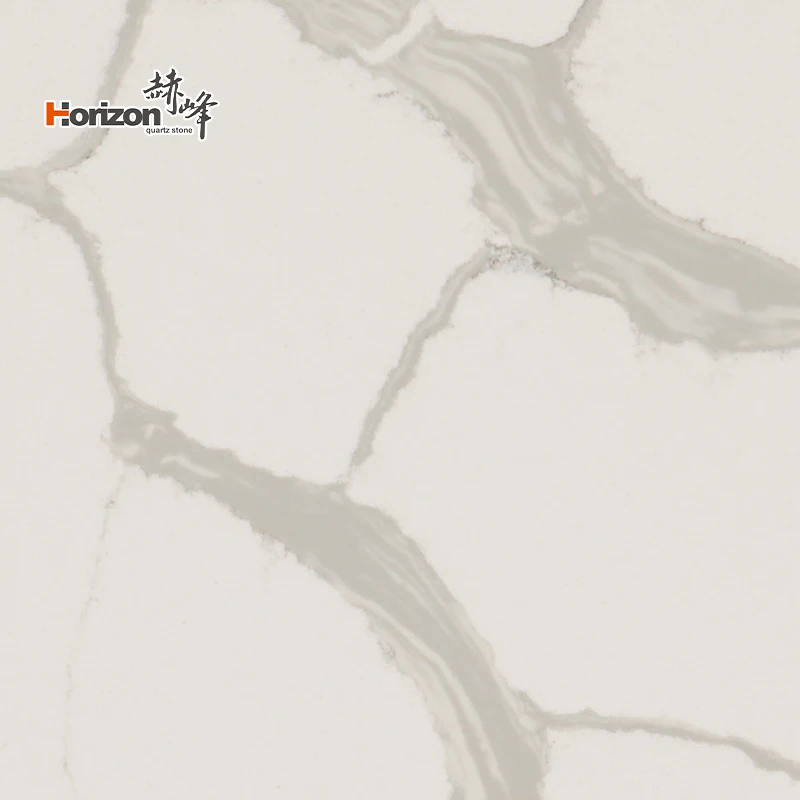 Wholesale marble look engineered stone quartz countertop calacatta cuarzo artificial stone quartz slabs