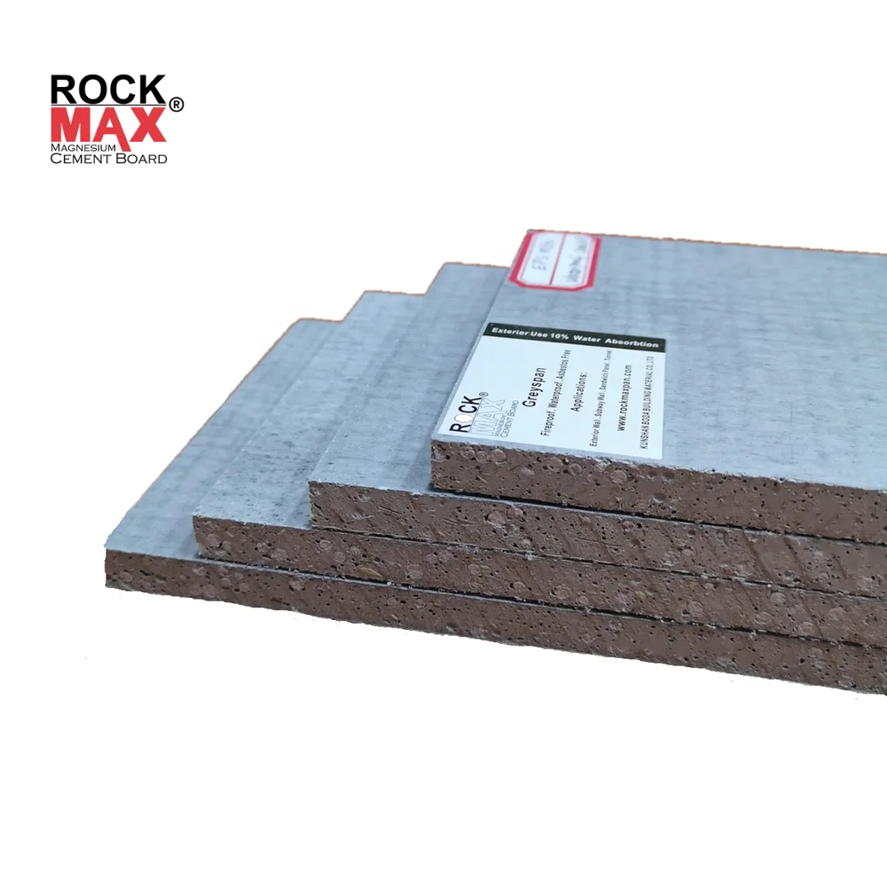 Healthy safe fireproof 3mm-25mm wall material grey mgo board