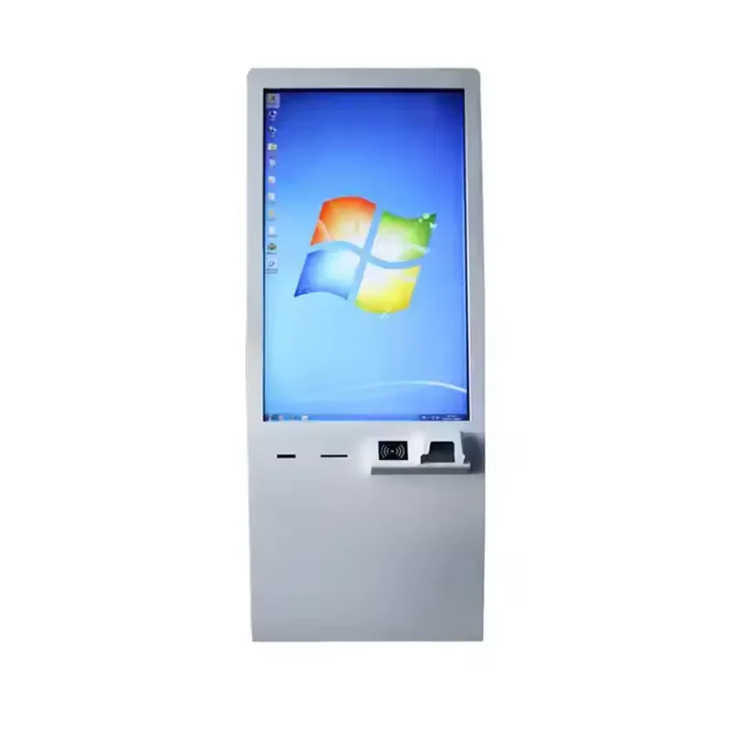 32 inch touch screen self checkout machine