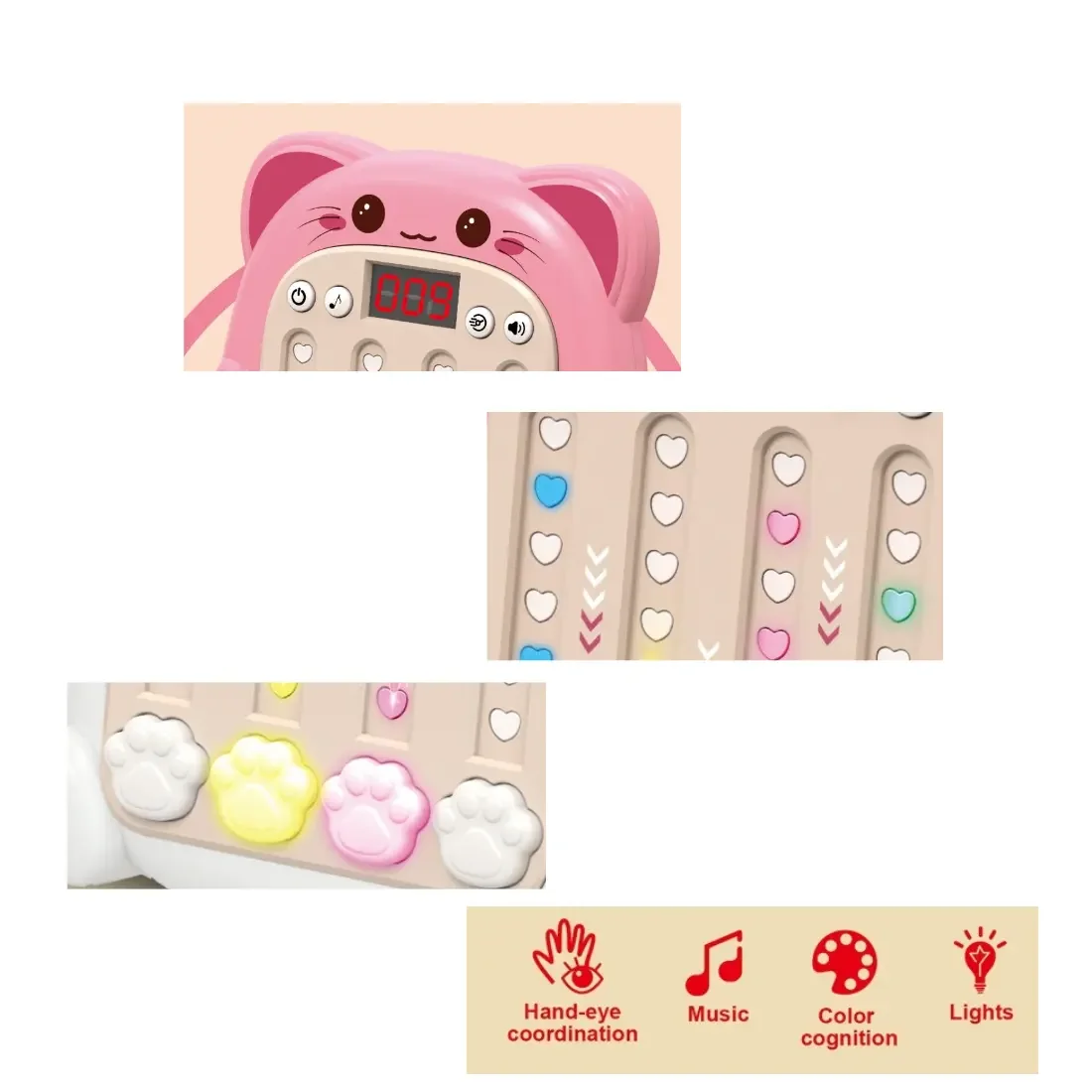 New Game Toy Hot Selling Music Game Rhythm Master Machine Educational Puzzle Rhythm Toy Quick Push Game