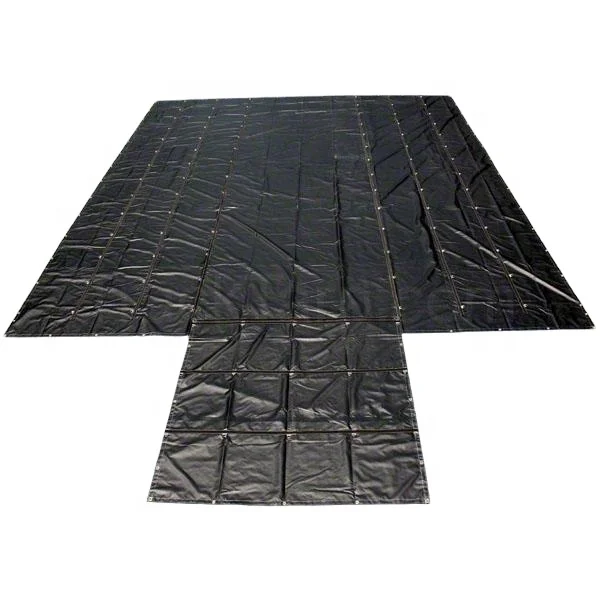 Заказной размер 18oz виниловое покрытие из полиэстера для грузовика с брезентом для бортового прицепа