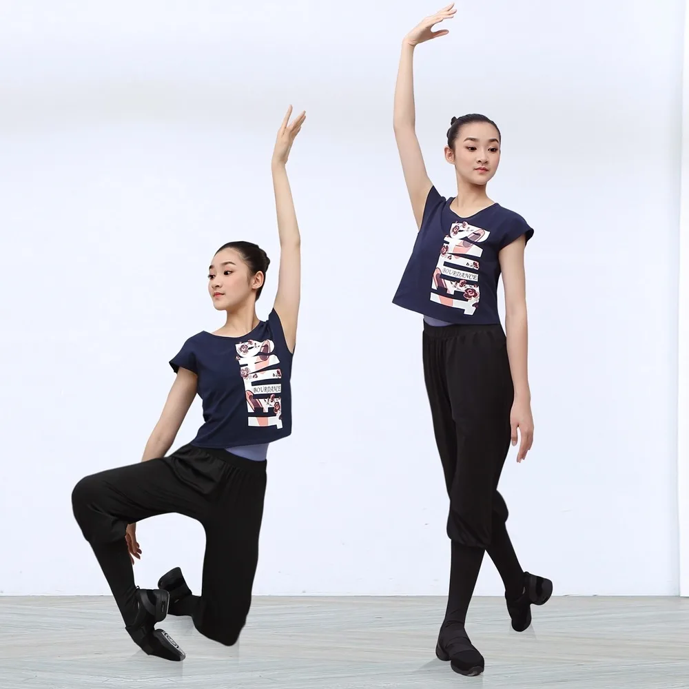 
Dance Wear Solid Color Stirrup Pant Ballet Black Dance Pants 