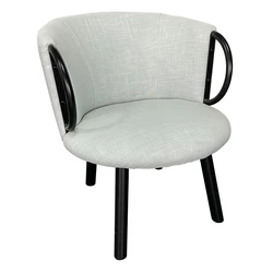 Italian style latest design home furniture fabric comfortable minimalist armchair