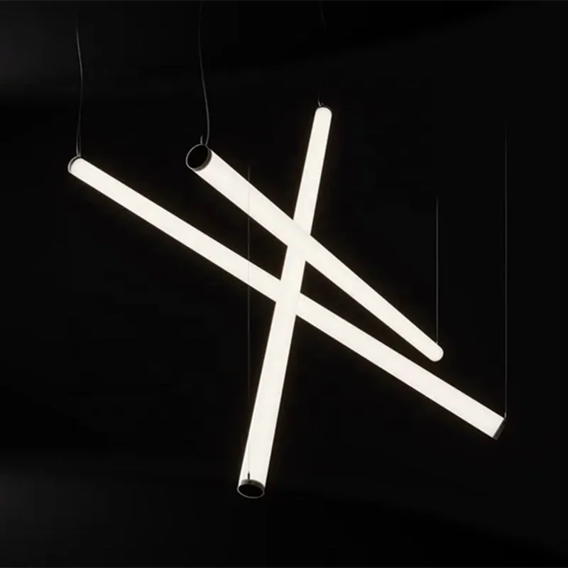 Super Good Quality 360 lighting degree Led Cylinder linear pendent Lights 4ft 1.2M 30W