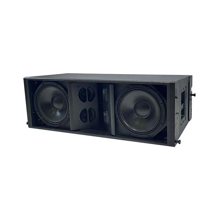 Dual 12 inch  three channel high mid low range Neodymium loudspeaker 3 Way Active passive Line Array  speaker Cabinet