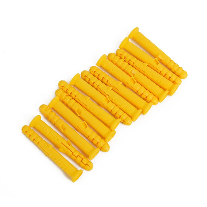 Yellow Self Drilling Drywall Plastic Anchors Nylon Plastic Toggle Anchor
