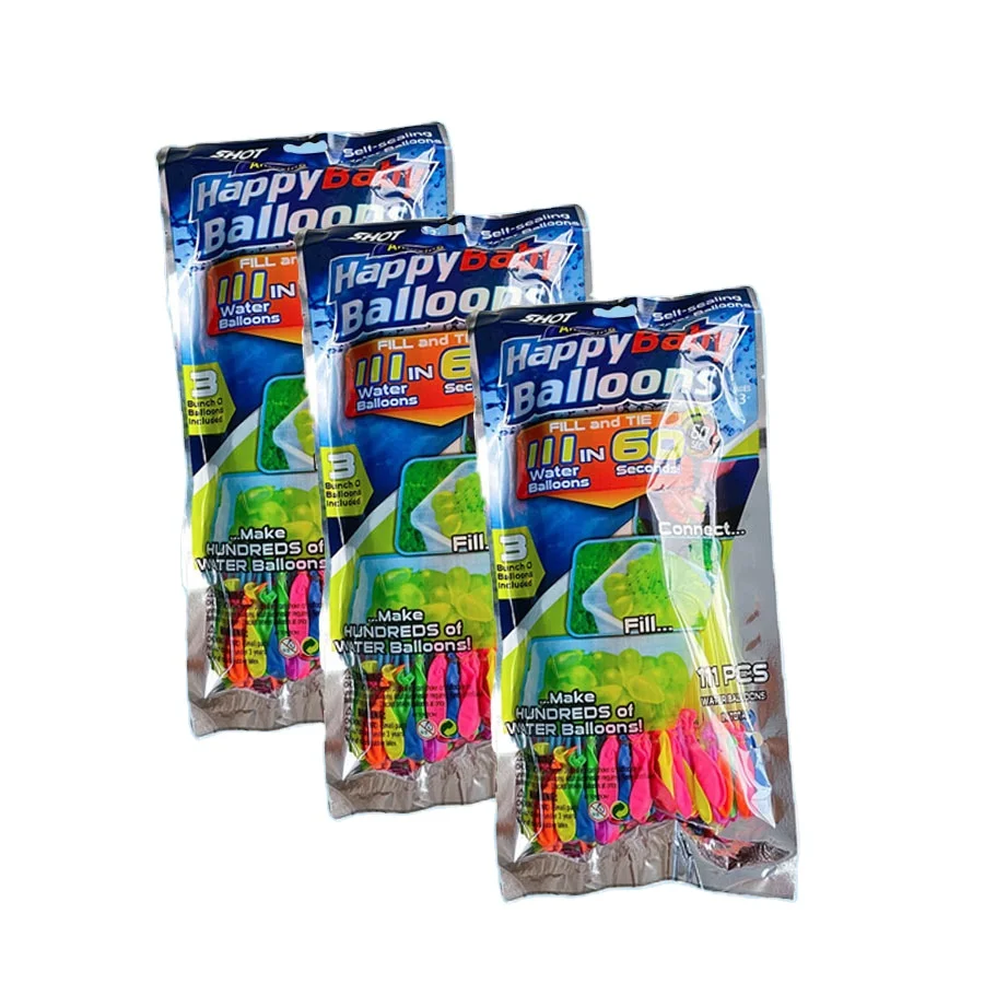 Hot Sale 3 Bunch Easy Rapid Quick Fill Magic Self Sealing Water Balloon 111 Ball Bomb Boobs Quick Fill For Water Fighting Game