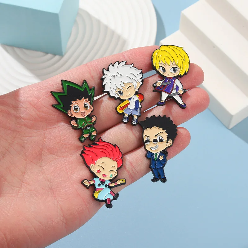 Anime movies television peripheral HUNTER x HUNTER characters brooch alloy badge pins