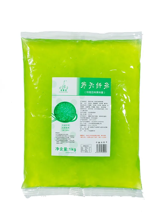 Hotsales 1kg Linglong Melon Flavored Strip Crystal Jelly Crisp Taste Ready-To-Eat