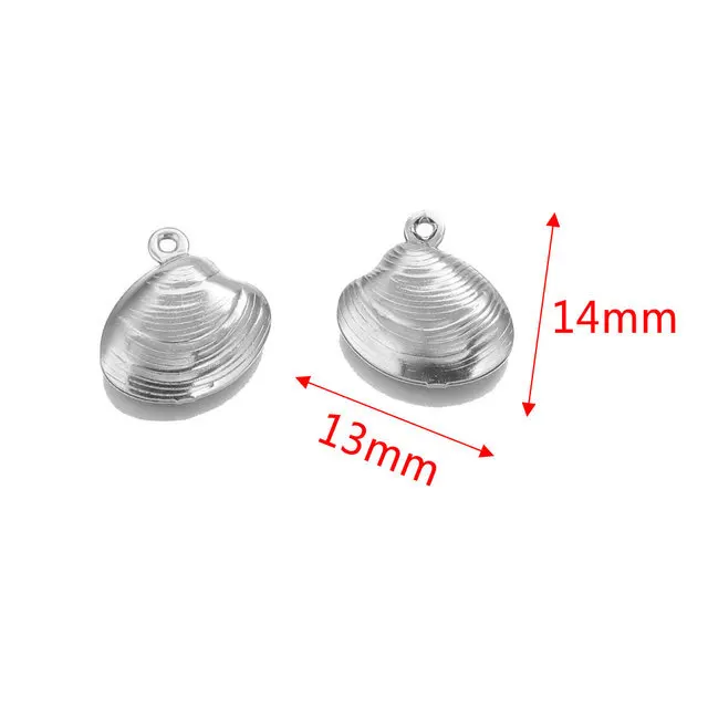 Stainless Steel Starfish Shell  Pendant , for DIY Necklace Jewelry,  Oil Pressed Small Pendant