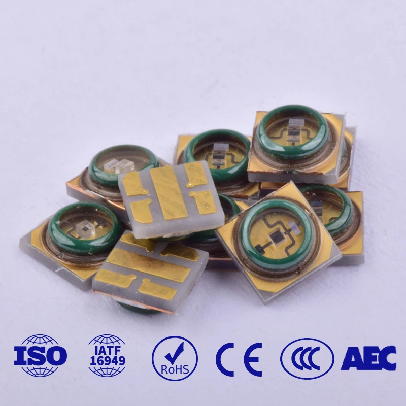 Custom High radiant power 3w 4w UVA UVB UVC 250nm 260nm 265nm 360-380nm 385-405nm Purple LED UV LEDs for uv led lash lamp