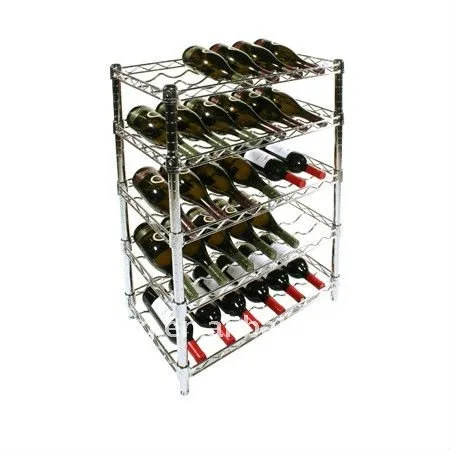 Storage Shelf Chrome Wine Shelving
