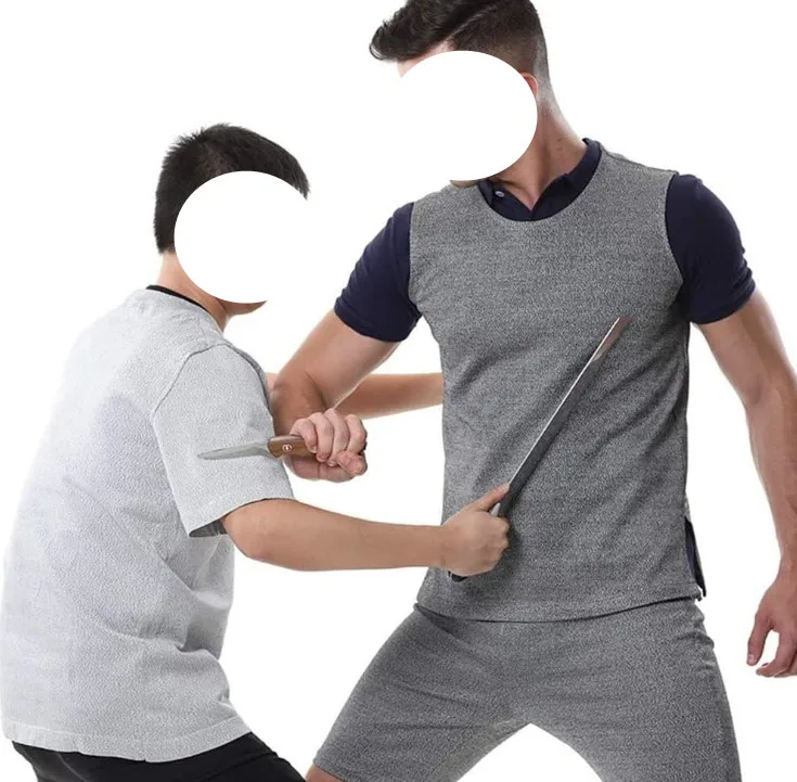 Anti Knife Cut Tactical T Shirt Clothing Cutting Stab Proof Clothing Security Shirt