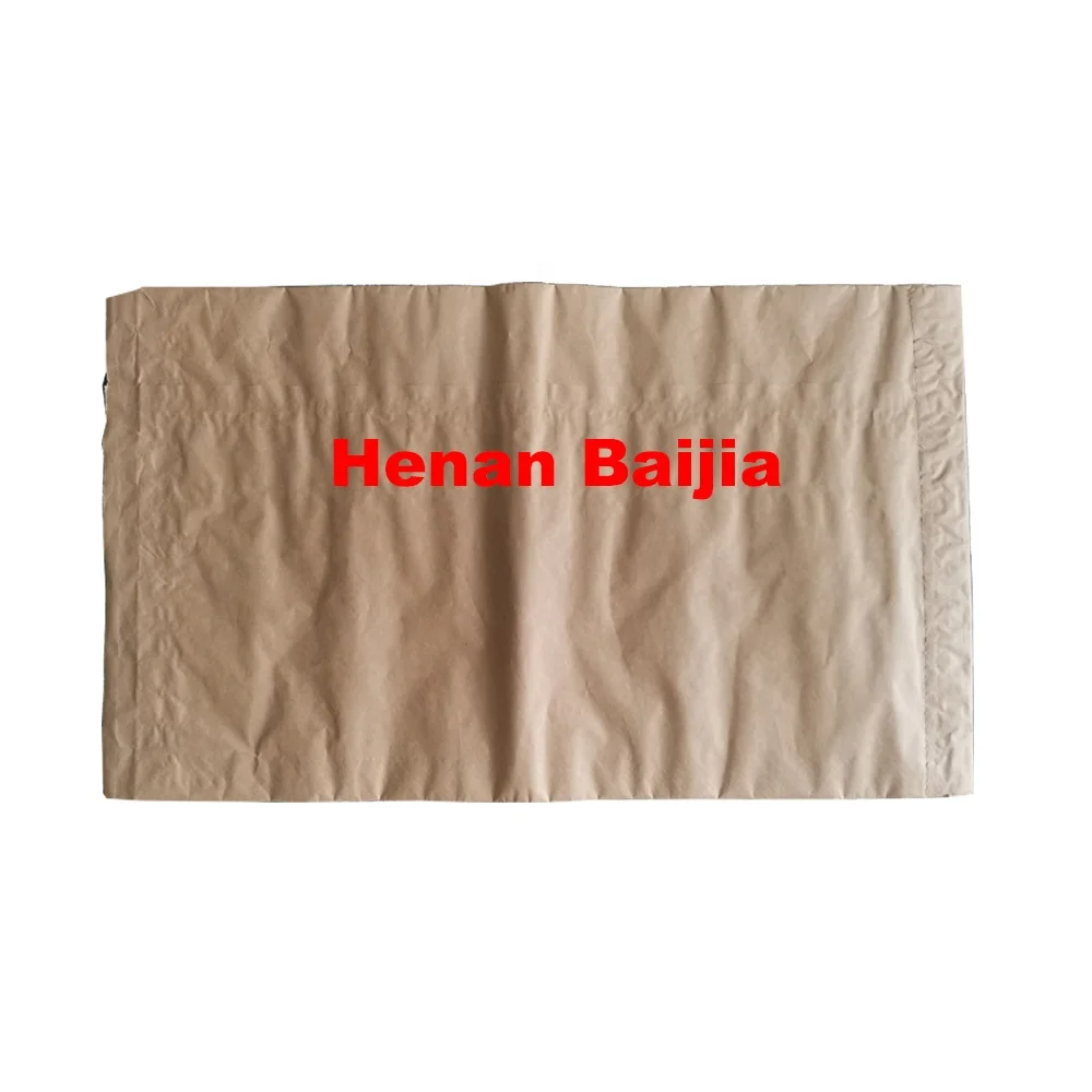 
animal nuturition double folded WPP black bottom bags multiwall paper valve sacks hot melt glue seal perforated 