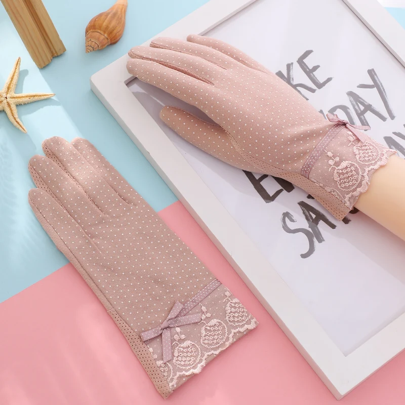 Cheap bike cycling touch screen UV hand protective girls summer sun driving gloves
