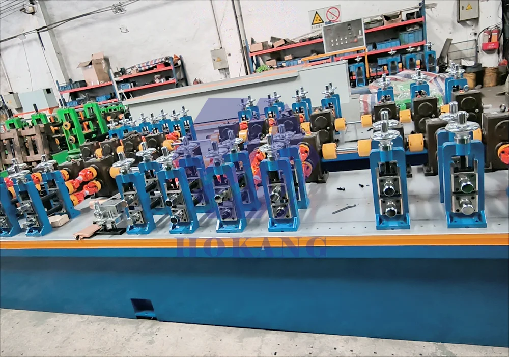 40 60 80 mm Metal Steel Pipe Tube Making Welding Machine Square Oval Round Tube Mill Machine Steel Pipe Making Machine
