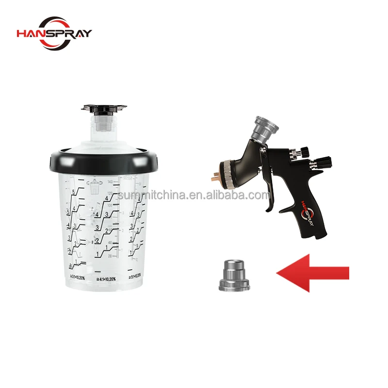 Paint Plastic Cup with Lid 125 Micron Filters 190 Micron Filters Automotive Paint Mixing Cup