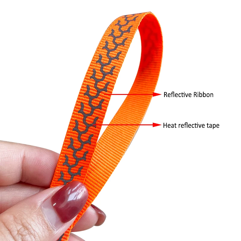 Polyester Custom Printed Reflective Nylon Webbing Tape Custom Reflective Webbing For Dog Collar Dog Leash