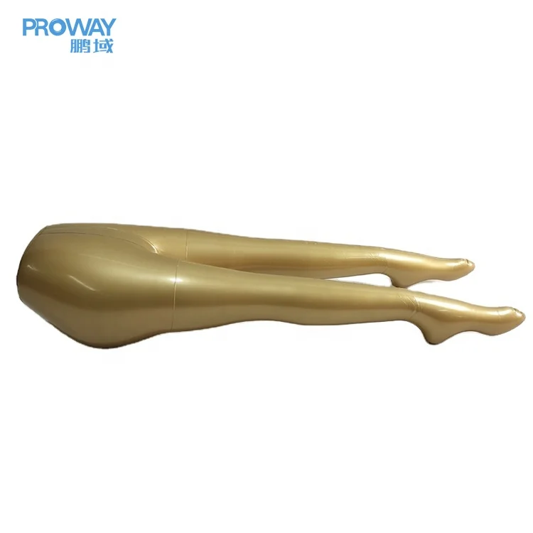  Wholesale Cheap high quality Stocking Maniqui Manikin PVC Female leg Display gold inflatable