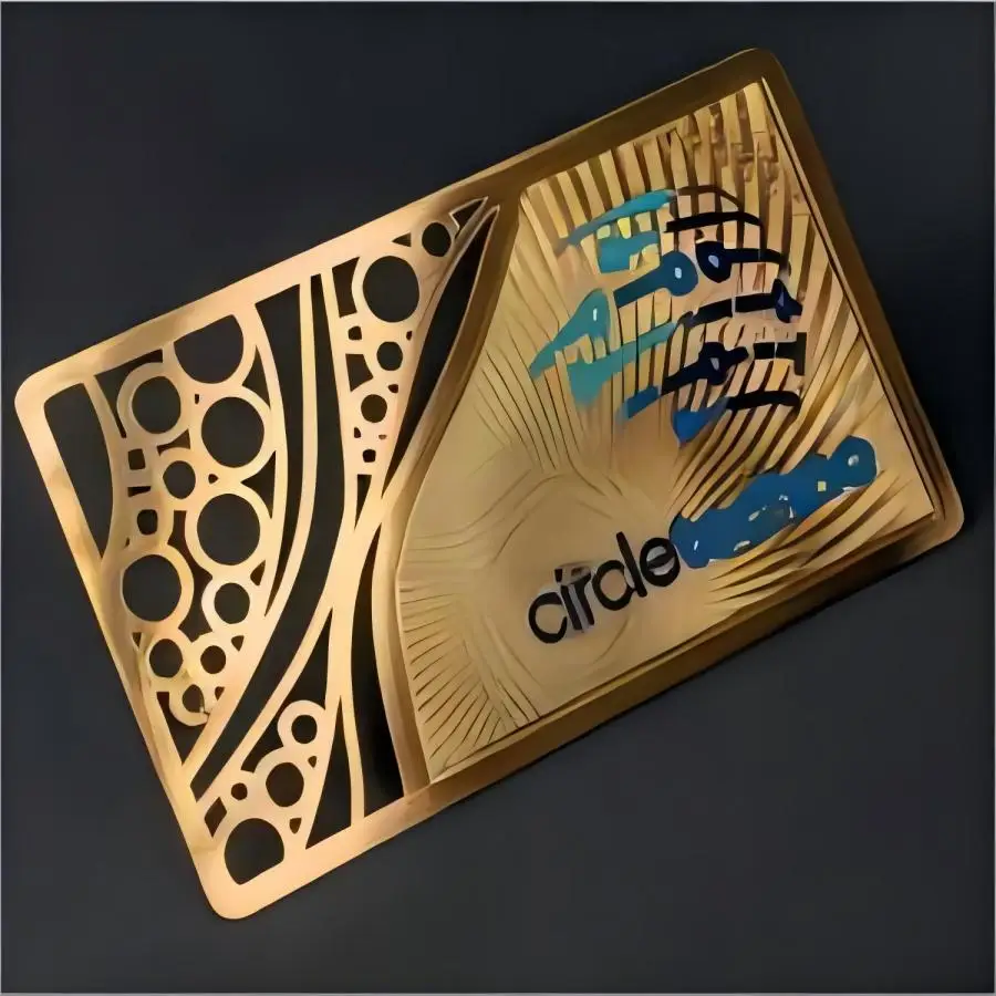 Free design factory ODM Brass Metal Material 144 Byte Nfc Card Nfc Blank Business Metal Card for Gift and Business Exchange