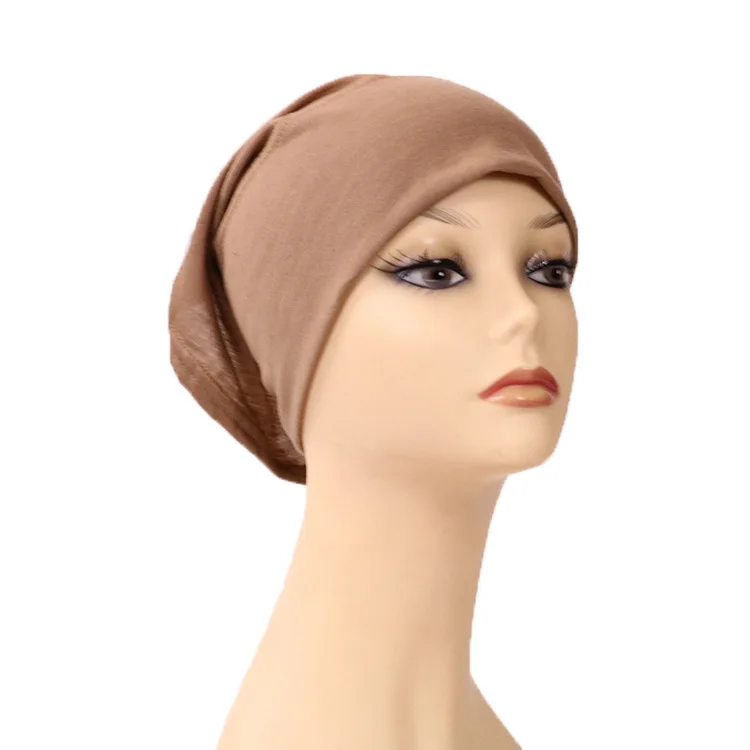 Modal turban Muslim inner cap jersey cotton hijab inner turban