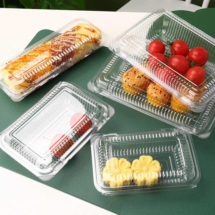 Custom Printing Fresh Fruit Plastic Box Packaging to go Containers with Lids Disposable Plastic Dried Fruit Packaging