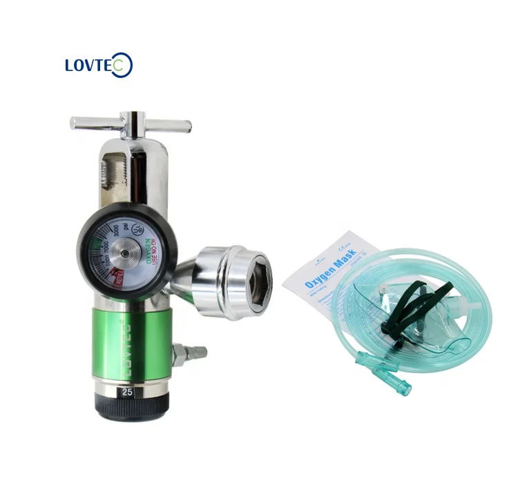 Airtech  Factory price high quality brass Oxigen regulator Adjustable Gas Pressure Multifunctional with outlet for cylinder