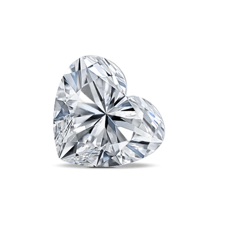 VS SI Heart Cut Loose HPHT Diamonds Lab Grown Synthetic Diamond Large Size 0.5 0.6 0.7 0.8 0.9 1.0 Carat