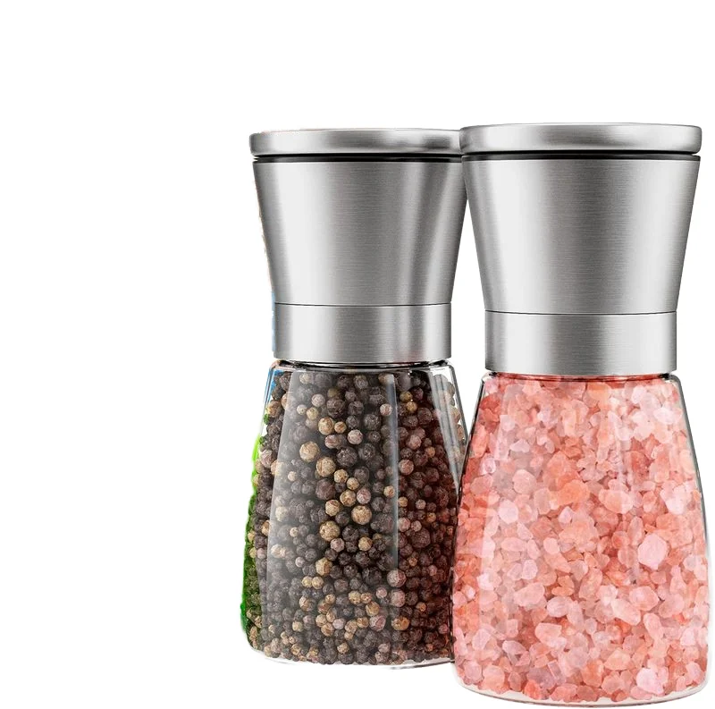 Hot sell 6oz 180ml salt and pepper grinder set salt and pepper mills