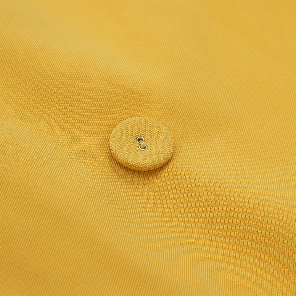 2020 New trendy polyester elegant yellow slim fit women blazer