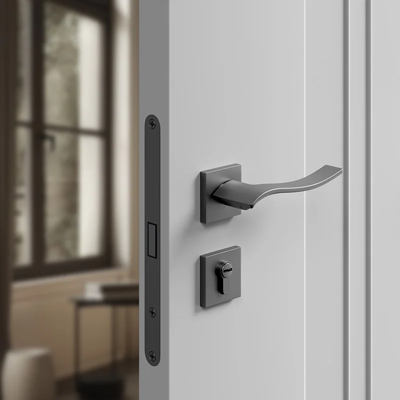 Door lock knobs for exterior entrance Magnetic Key Door Lock door handle