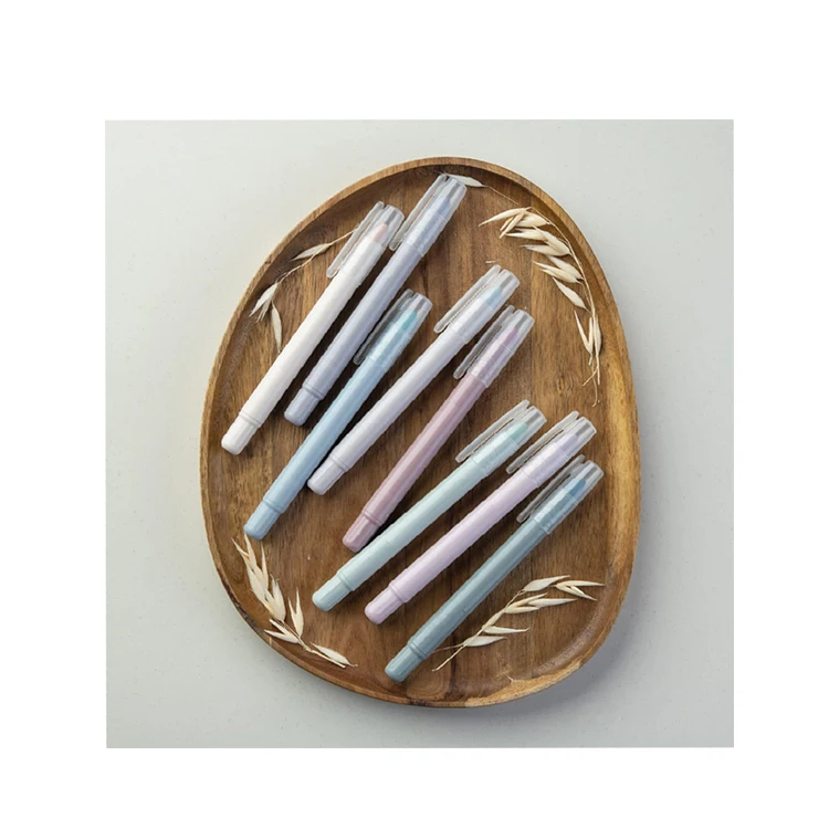 Free sample manufacturer oem no bleed vintage color bible gel highlighter marker pen set kawaii text markers for kids