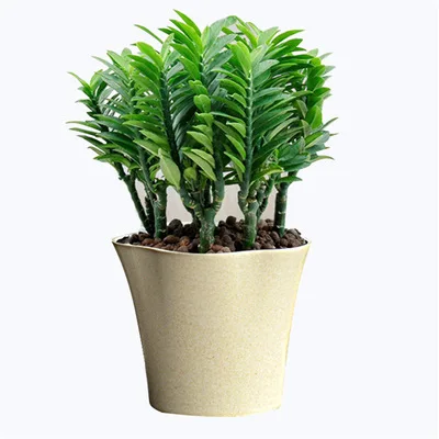 Best Seller Modern Simple  Flower Pot Bamboo fiber Flower Pot for growing plants