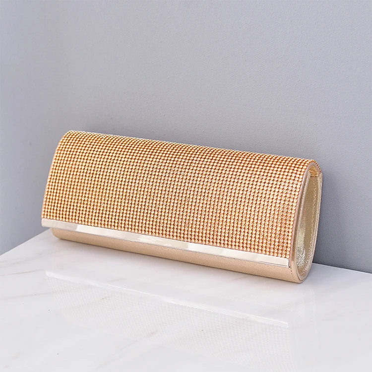 N564 Glitter gold party diamonds handbags luxury evening purses rhinestone party bag clutch