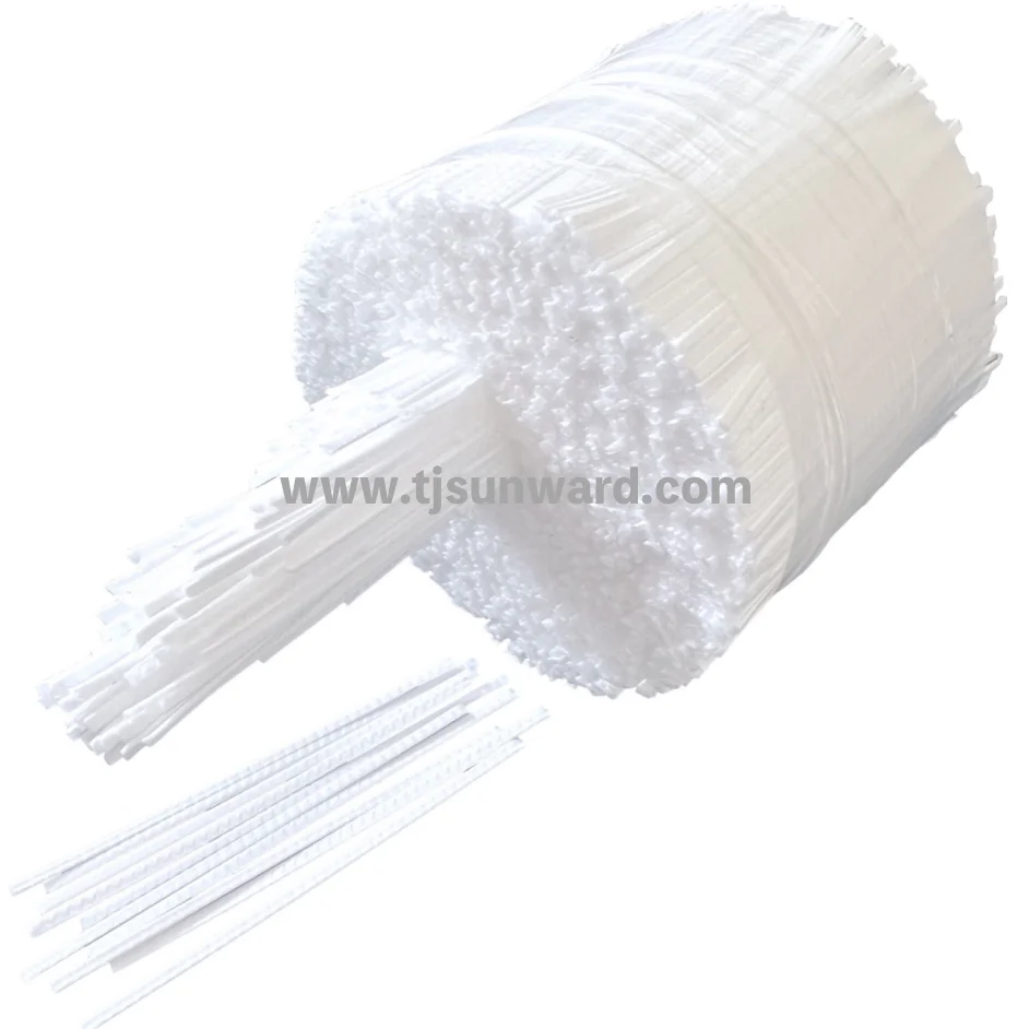PP macro embossed fiber for concrete structure reinforcement raw material for building