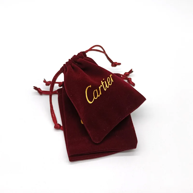 Custom Luxury Velvet Earring Card Jewelry Pouch Bag